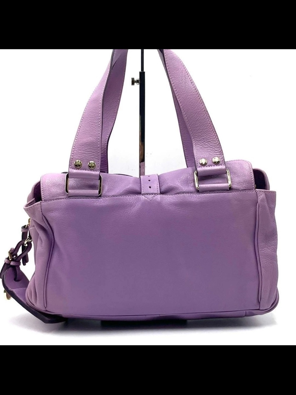 Mulberry Lavender Leather Shoulder Bag with Gold Hardware - Picture 4 of 14
